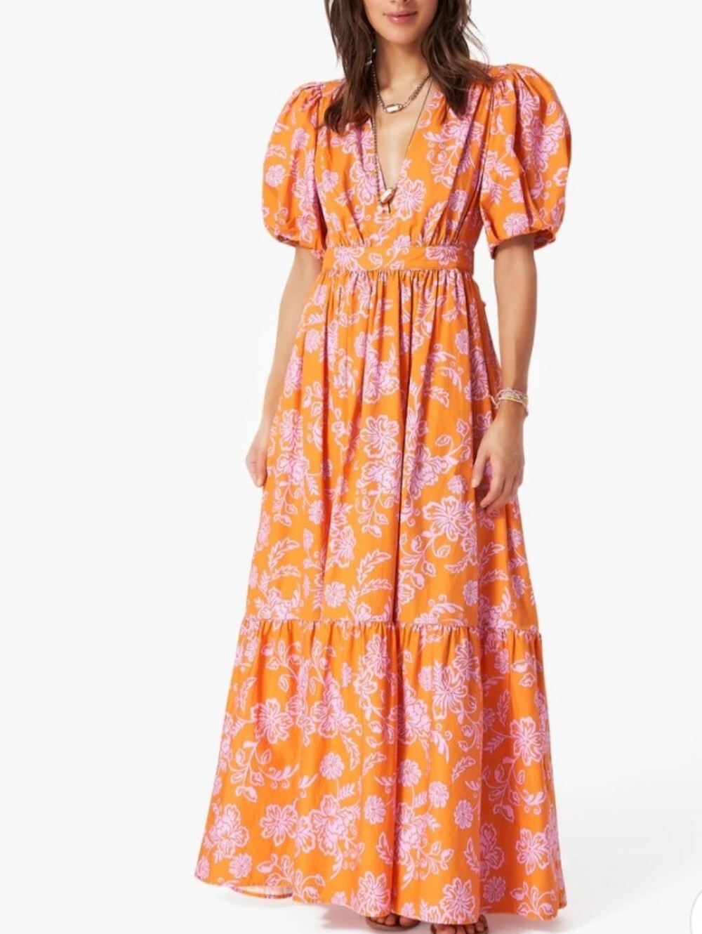 $324 Xirena Larkyn Dress In Tropicana Orange Small